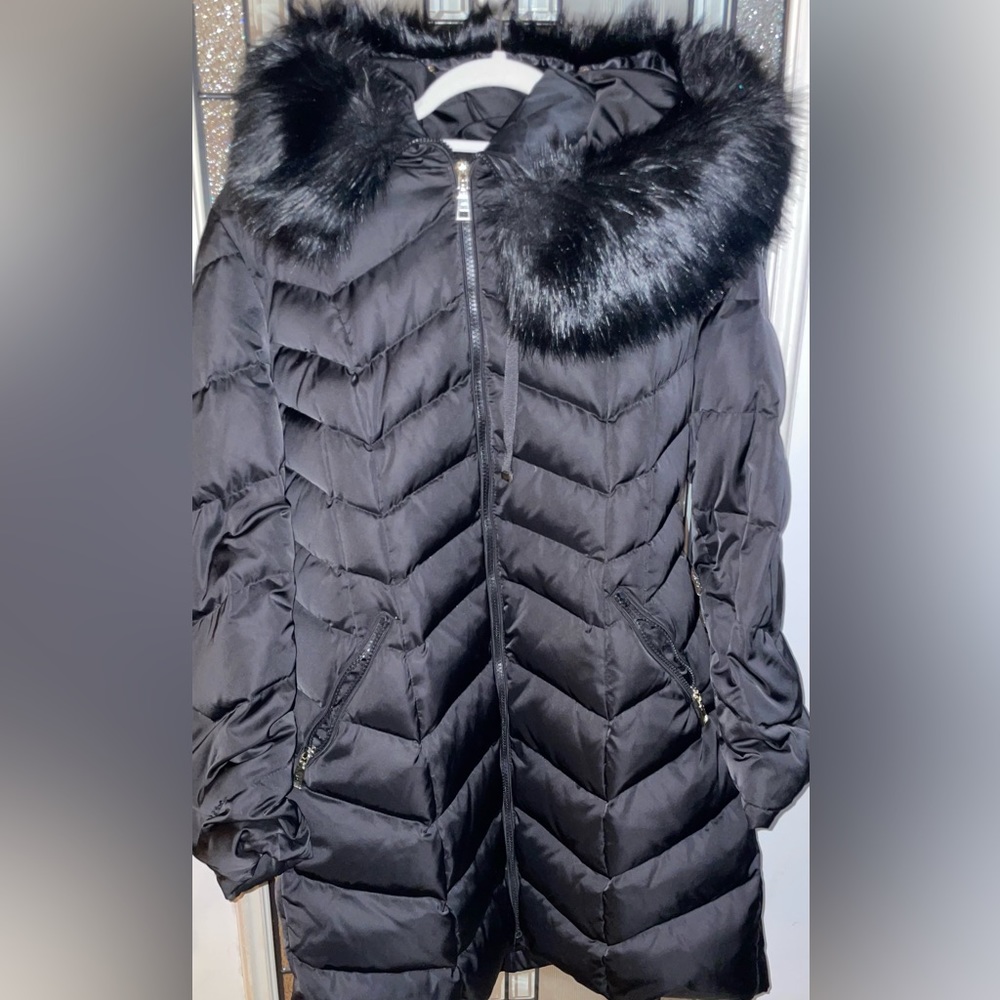 T Tahari Black Winter Coat